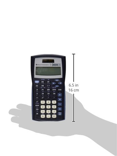 Texas Instruments TI-30XIIS Scientific Calculator, Black with Blue Accents