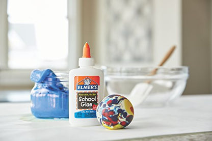 Elmer's Liquid School Glue, Washable, 7.6 oz Each, 6 Count - Great for Making Slime