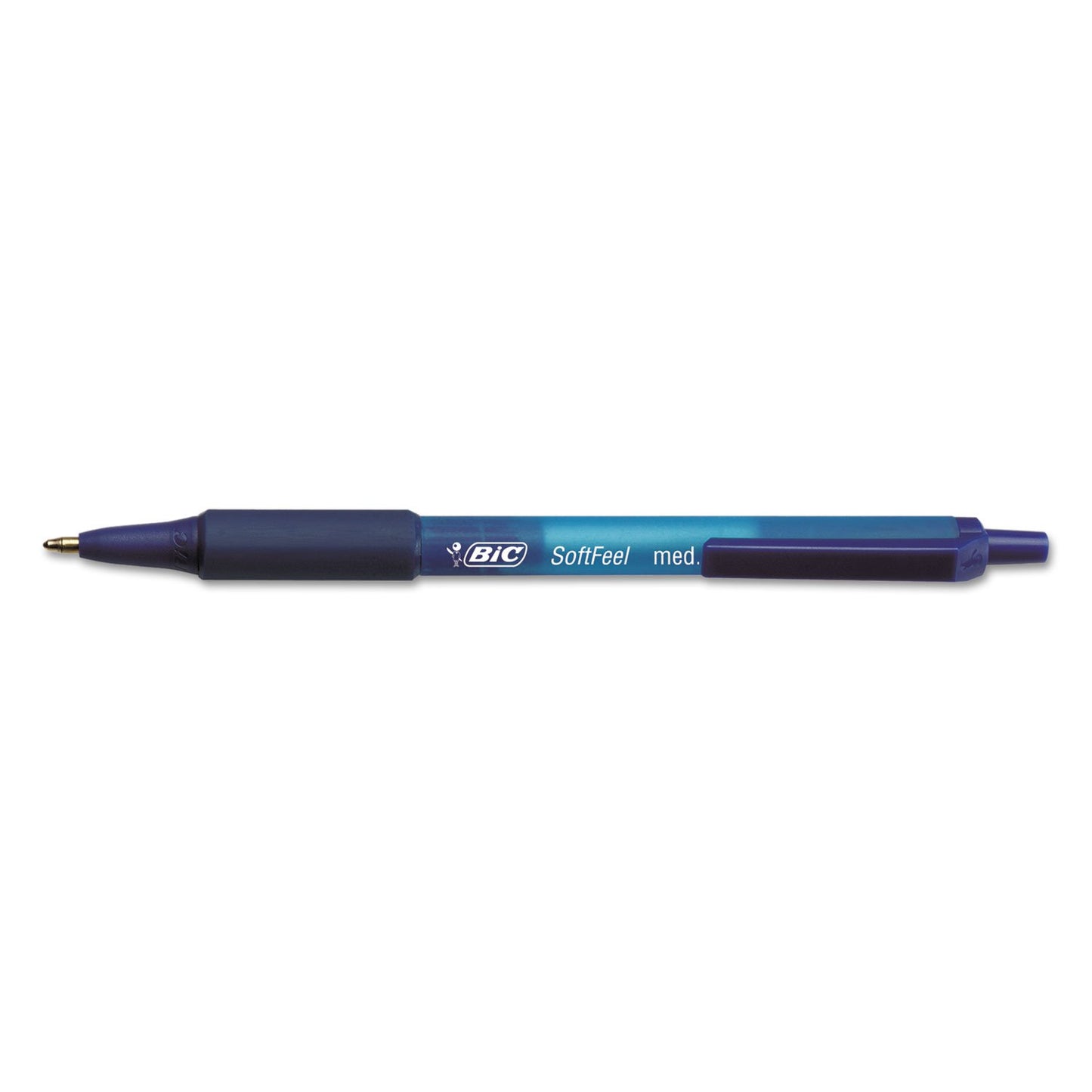 BIC Soft Feel Stick Pens With Special No-Slip Comfortable Grip, Medium Point (1.0 mm), Blue, 36-Count