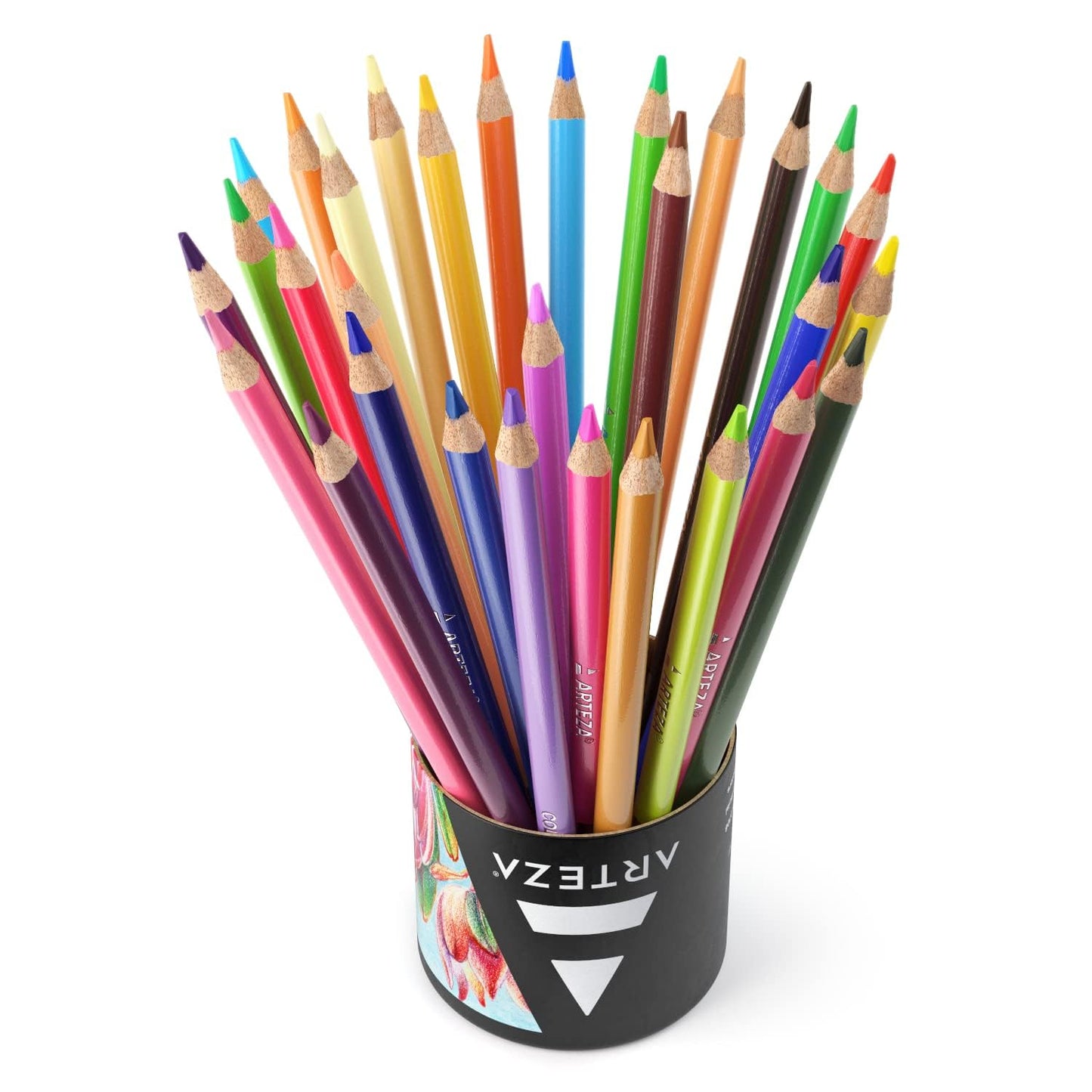 ARTEZA Colored Pencils, 48 Soft Color Pencils, Highly-Pigmented, Wax-Based Coloring Pencils for Artists, and Beginners
