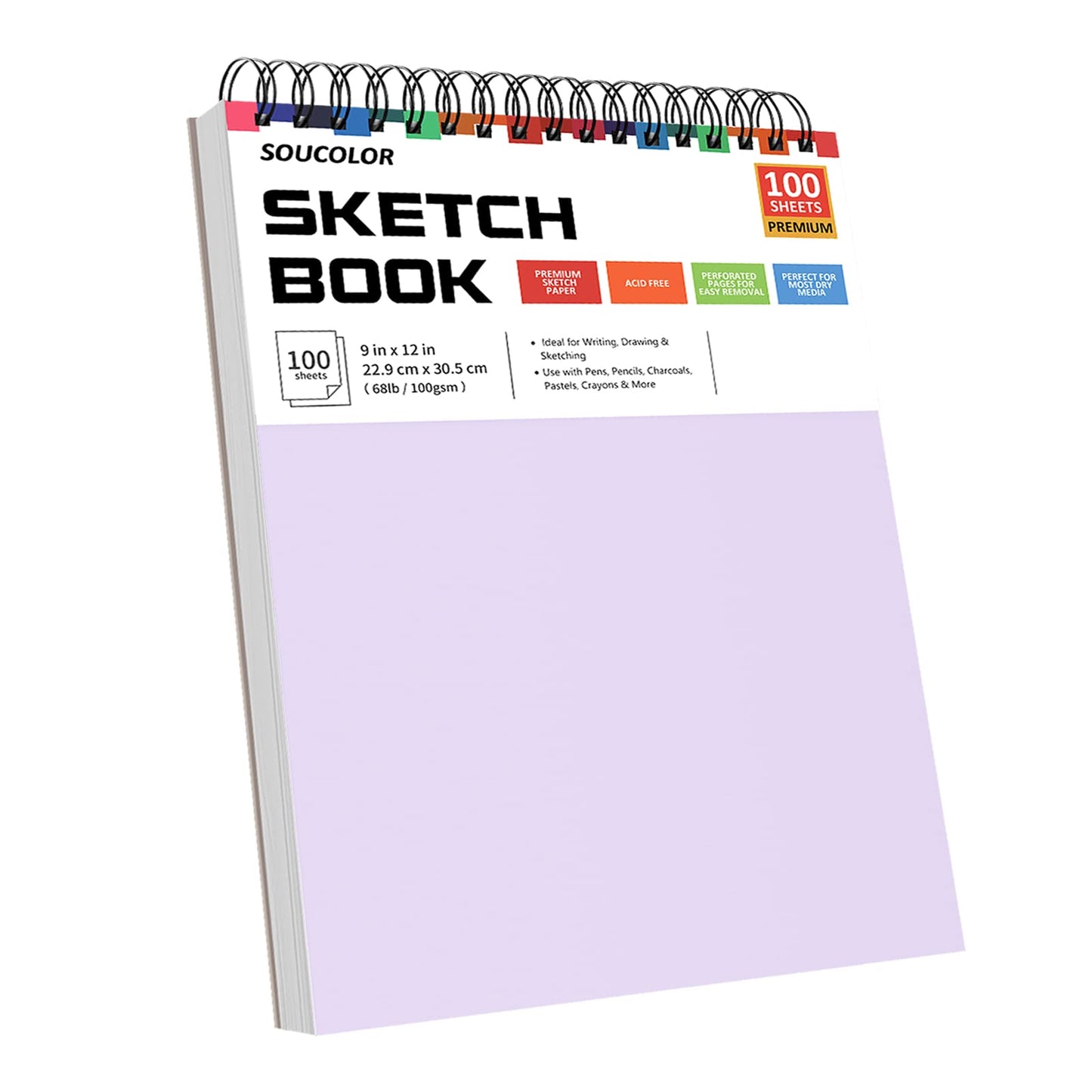 Soucolor 9"x12" Sketch Book 2-Pack: Easter Basket & Holiday Art Supplies for Kids Ages 5-15, Teens & Adults, Creative Gift Set for Birthdays, School Projects, and All-Season Crafting