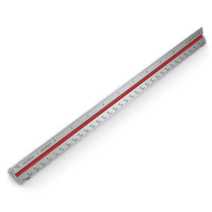 ARTEZA Architectural Scale Ruler, 12-Inch Metal Architect Ruler, Aluminum Engineer Drafting Ruler for Blueprints