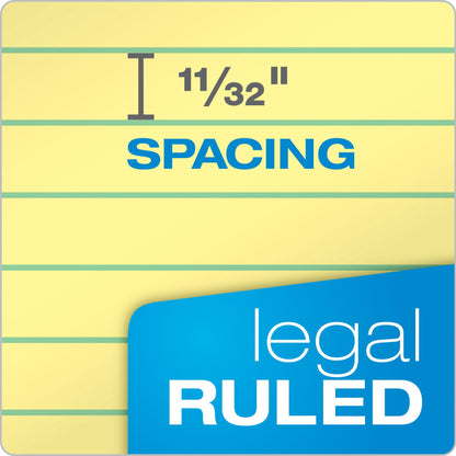 TOPS 8.5 x 11.75 Legal Pads, 12 Pack, The Legal Pad Brand, Wide Ruled, Yellow Paper, 50 Sheets Per Writing Pad, Made in the USA (7532)